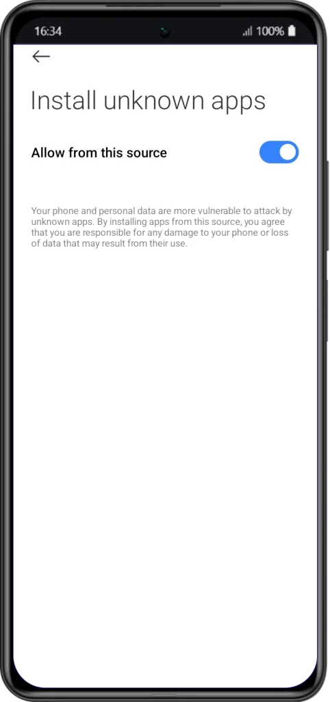 Step 3 Enable Unknown Sources